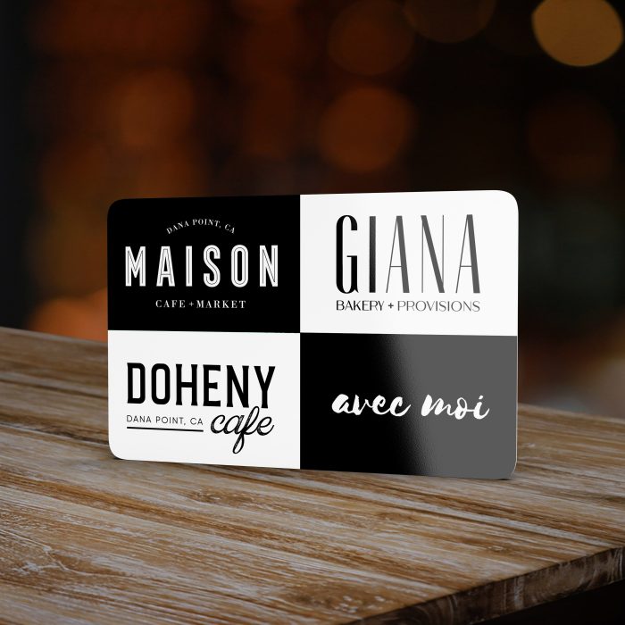 Gift Card works at all four of our locations.